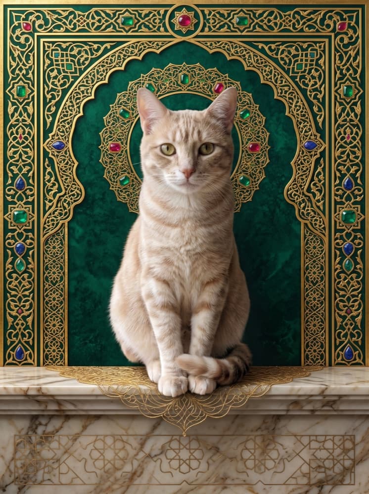 Cleo as Arabesque Gold-leaf